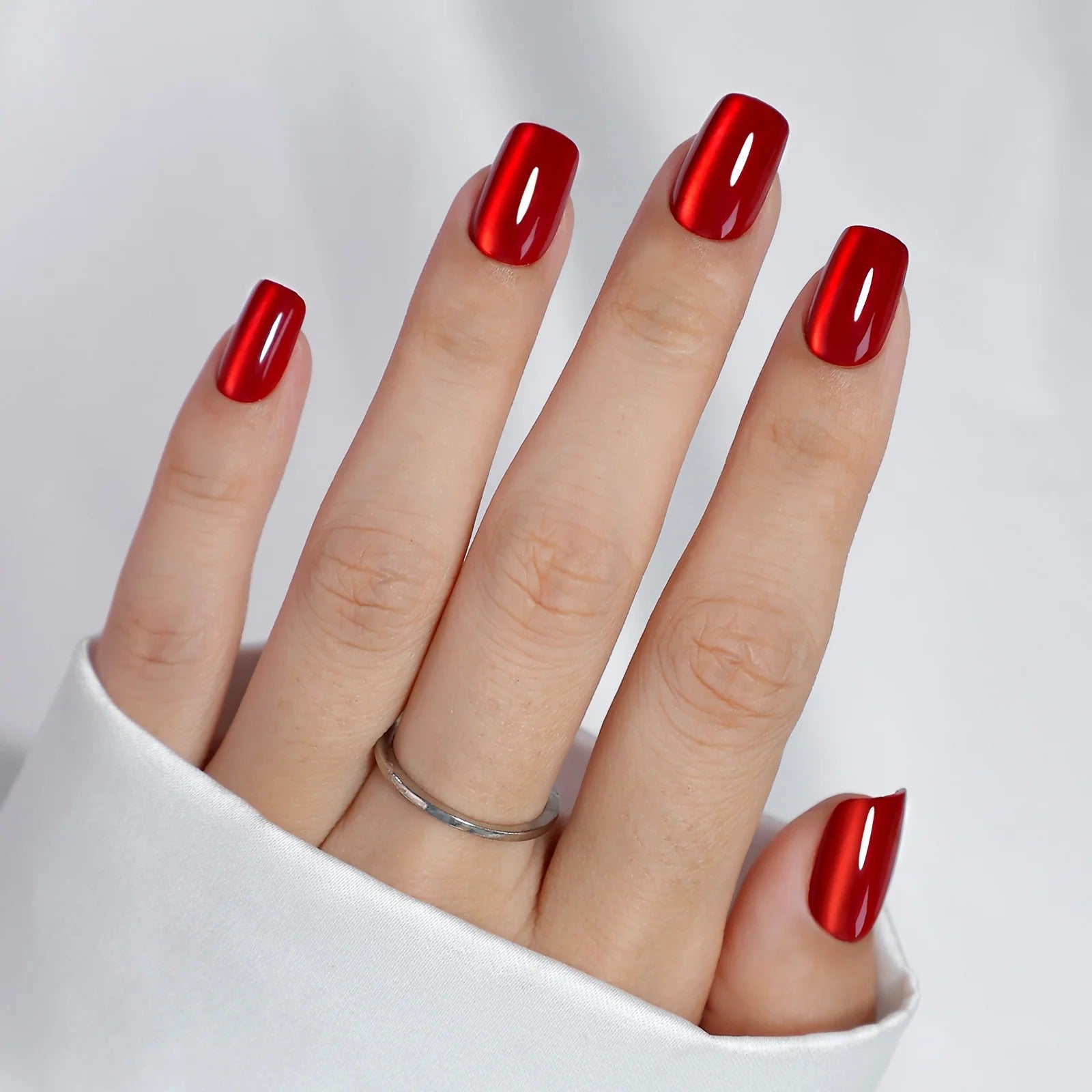 Velour Red Cat Eye