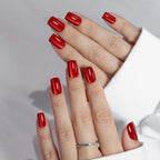 Velour Red Cat Eye