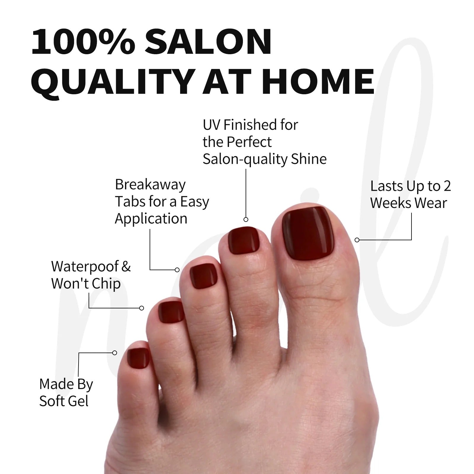 Velour Rouge Toenail