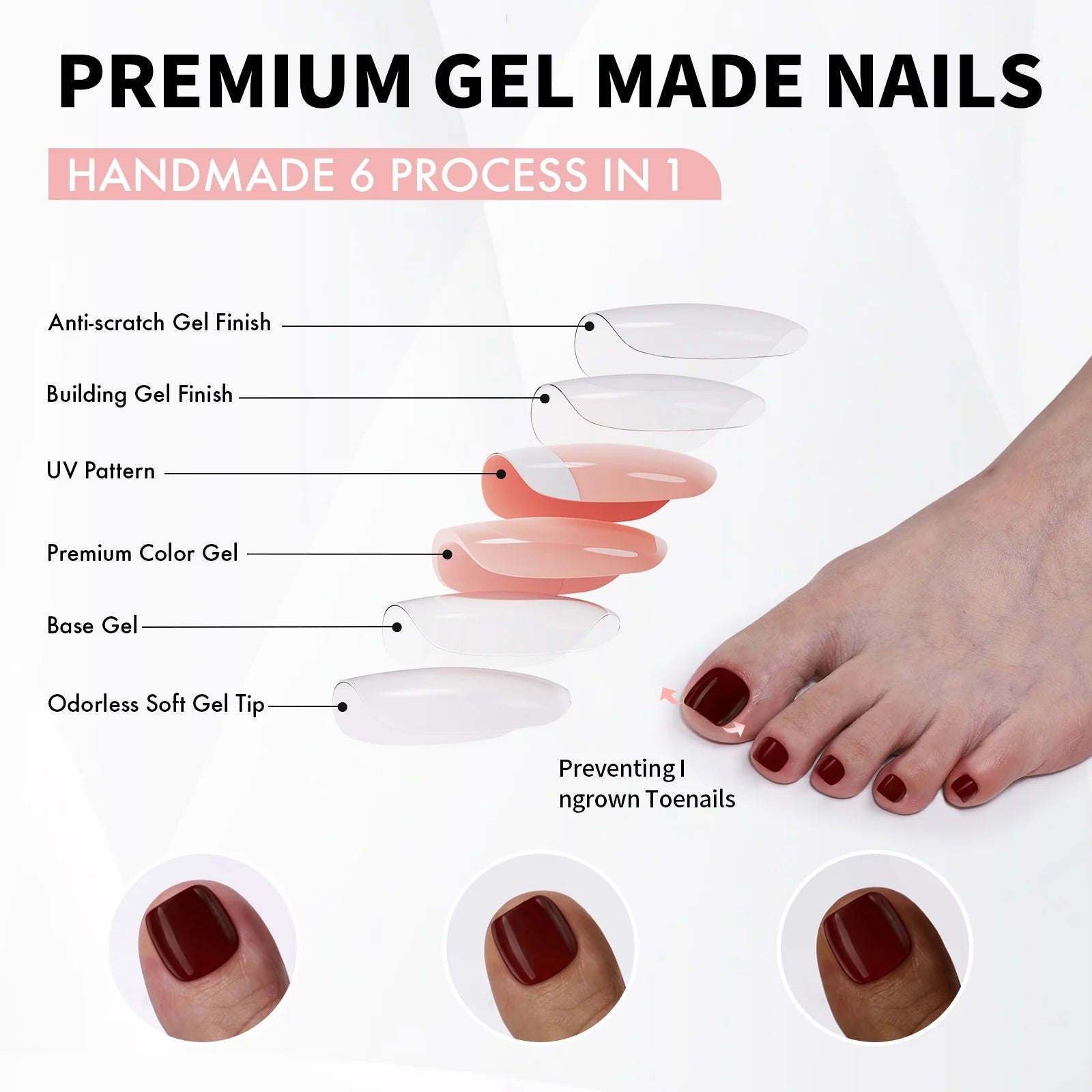 Velour Rouge Toenail