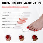 Ruby Cat Eye Toenail